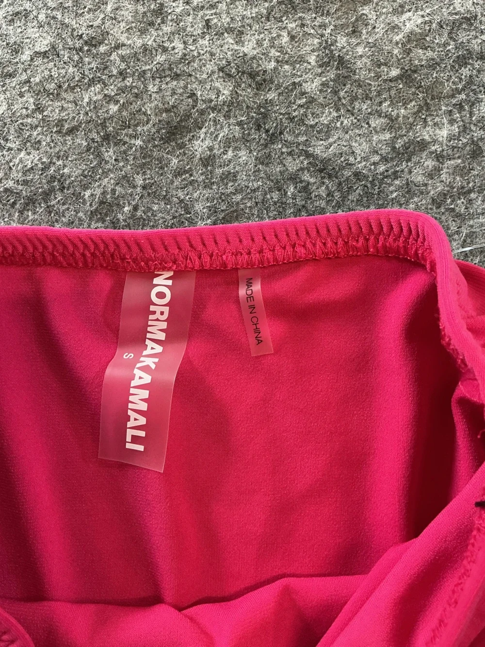 Normakamali Hot Pink Ruched Swim Skirt Size S - Picture 2 of 3